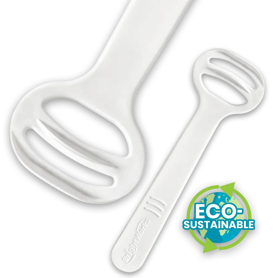 BrightWorks Disposable Tongue Cleaner Disposable Tongue Cleaner with Eco-Sustainable symbol