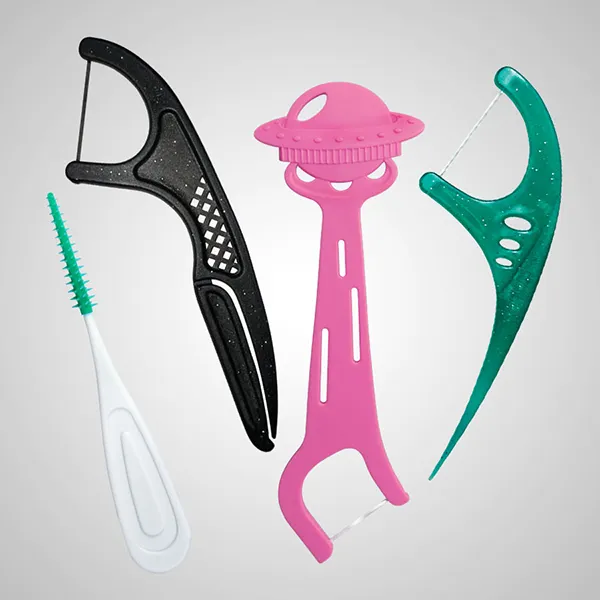 Adult and Kids' Flossers with Interdental Brush